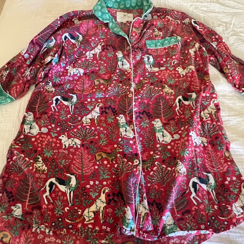 Printfresh Vibrant Red and Green Floral Garment - Picture 2 of 4